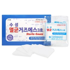 수성 멸균 거즈 에스 5 x 5 cm 3호, 100매, 1개