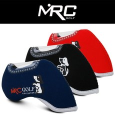 ileum^m엠알씨 골프 네오플렌 단일창 아이언커버 헤드 드라이버 클럽 용품 카바 채커버 악세사리 채헤드일medi*^, ab*^선택있슴블랙, 1개