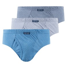 트라이 남성 순면 삼각팬티 맥시 퍼스트 브리프 3매입 패턴T