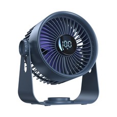 遙控桌面循環扇 附遙控器 5檔風速 可定時 多角度調節 超大風力, 深灰色, F60