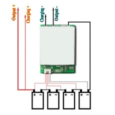 LiitoKala BMS 4S 12V 100A/150A/200A/300A 리튬 철 인산염 배터리 보호 회로 기판(균형 충전 포함), 02 4S-12V150A-BMS