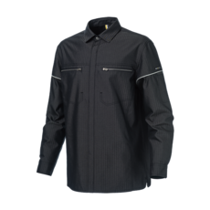 윌비 [PR302] 블랙 투톤 작업 셔츠 작업복 자켓 근무복 상의 현장 단체복 사계절