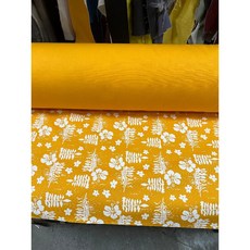 【三樺布行】12盎司 扶桑花印花帆布 幅寬112cm, 1個