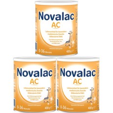 노발락 AC 배앓이방지 특수분유 400g 3개