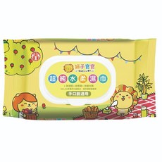 獅子寶寶超純水厚濕紙巾 零售單包 20抽/80抽(無蓋)/80抽(有蓋) 寶寶濕紙巾, 1個, 80抽(有蓋)單包（超取限12）,(80抽8包是一箱 20抽是36包一箱, 80張, 0.36g