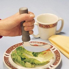 Sammons Preston 각진 경량 나이프 개별 판매 손목이나 팔의 움직임이 제한된 사람들을 위한 커팅 도구 요리 시 사용할 수 있는 도마 도구를 편안하게 잡을 있습니, Sammons Preston 각진 경량 나이프, 개별