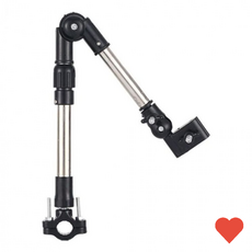 양산 우산 고정형 선풍기 휴대용 접이식 손선풍기, 1개, 블랙