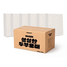 인디펫 성실한 고양이모래 두부모래 가는입자 7L(2.5kg) 무향 6팩, 15kg, 1개, 녹차