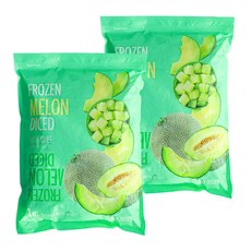 웰루츠 냉동 멜론 다이스, 2개, 1kg