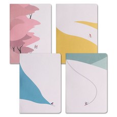 한지노트 사계절 풍경 4종, 1개