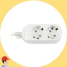멀티탭 2구 일반 접지 가정용 사무실용 전원탭 콘센트 전기탭 커머스픽201