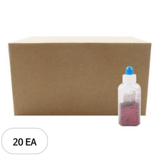 유니아트 2000 반짝이가루 메탈, 갈색, 20개