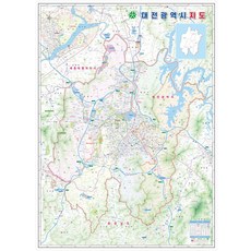 NOWMAP 大田地圖 塗層 精密 大田廣域市全圖, 1個