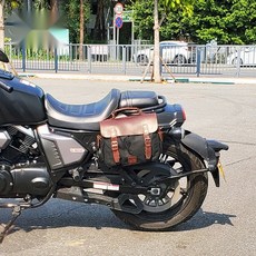 OD 브이밥250 튜닝 새들백 사이드 백 가방, 왼쪽 캔버스 (중) 브라켓포함