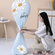 먼지차단 선풍기 온풍기 커버 덮개 스탠드 벽걸이형, 벽걸이선풍기커버, 벽걸이선풍기커버_하트플라워 그레이