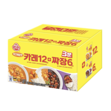 오뚜기 3분 쇠고기카레 200g x 5p + 쇠고기짜장 200g x 5p, 1세트