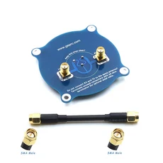 GEPRC 트리플 피드 패치-1 5.8G 안테나 9.4dBi SMA FPV 고이득 LHCP RC 스카이존 팻샤크 고글 호환, 01 SMA Male, 01 SMA (inner needle)