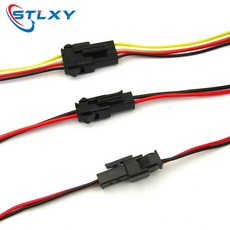 5 쌍 15cm 긴 JST SM 2 핀 플러그 남성-여성 와이어 커넥터 3pin 4pin 키트 DIY 22AWG, 01 4P