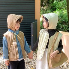 아기조끼 아기패딩조끼 누빔조끼 아동 경량 패딩조끼 보넷세트 205250 ujd+30925aJ