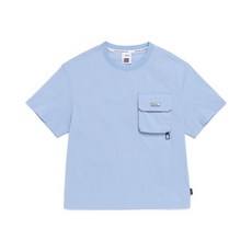 내셔널지오그래 NATIONAL GEOGRAPHIC KIDS K262UTS860 어드벤처 에어로벤트 우븐 반팔 티셔츠 STONE BLUE 454990
