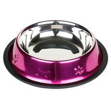 강아지 낮은 스텐 식기 색상랜덤 32oz 1P 물그릇 보울 낮은높기식기 물그릇 미끄럼방지스텐식기 고양이 dew+26422JA