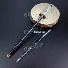 귀멸의칼날 볼펜 카타나모양 젠이츠 시노부 기유 금속 문구 애니메이션 20cm 젤잉크펜, Tomioka Giyuu