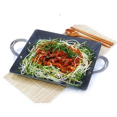 주방애몰 사각 구이판 업소용 경질 순대 닭갈비 곱창 볶음 불판 떡볶이 팬, 1개, 27cm, 경질 [소소]