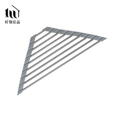 好物良品 304不鏽鋼折疊三角形水槽置物架 - 洗碗瀝水收納, 灰色, 1個