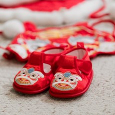 GoGraphy 抓周虎鞋虎襪 寶寶週歲 抓周儀式虎衣 寶寶慶生服飾