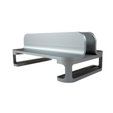 노마드캣 노트북 수직 거치대, 실버, 1개