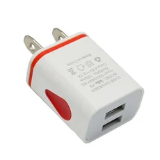 USB 벽면 충전기 포트 헤드 긴 소모품 전원 어댑터, 01 미국, 01 China Mainland, 02 purple