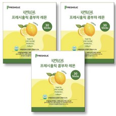 프레시홀릭 콤부차 레몬, 3개, 30개입, 5g