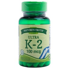 NATURE'S TRUTH 綠萃淨 超級維生素 K2 100MCG 膠囊, 50入, 1個, 50顆