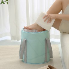 접이식 미니 족욕통 휴대용 발마사지 욕조 발관리 목욕 가정용 여행, 상세페이지 참조, 네이비