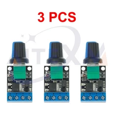 135 PCS 5V 12V 10A 전압 조정기 PWM DC 모터 속도 컨트롤러 거버너 무단 LED, 02 3PCS