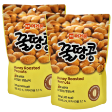 머거본 꿀땅콩 허니로스티드땅콩 달콤한 땅콩간식 대용량, 300g, 2개