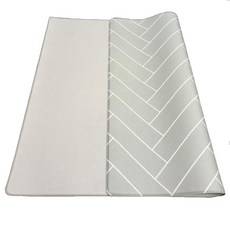 양면 놀이방매트 놀이매트 유아 아기 거실 바닥 복도 쿠션 층간소음 방지 애견 강아지 대형 특대형 어린이 집 베란다 두꺼운 북유럽 형 170 200 230 pvc 방수 안전, 7_(양면)헤링본+연그레이