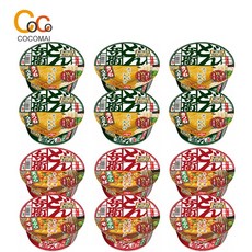 [6+6] 닛신 돈베이 컵라면 (유부우동95g 6)+(튀김소바100g 6), 95g