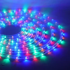 EU 220V 네온 스트립 방수 야외 정원 360 학위 Ligthing LED 로프 튜브 램프 멀티 요정 조명, 03 Multicolor, 12, 01 China Mainland