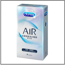 杜蕾斯 AIR 輕薄幻隱裝 衛生套, 1個, 8片