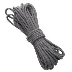 100% 순면 꼬임 끈 4mm 마크라메 면 끈 DIY 팔찌 열쇠고리 장식품 공예용, 03 4mm x 5meters, 10 gray