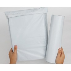 디한스 접착식 의류 쇼핑몰 PE 택배봉투 포장봉투 은백색, 100개