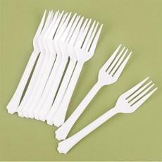 사라마켓 플라스틱 포크 10p 케이크테이크아웃포크 일회용디저트포크