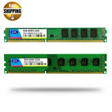 JZL Memoria PC3-10600 DDR3 1333MHz/PC3 10600 DDR 3 1333MHz 4GB LC9 240핀 데스크탑 PC 컴퓨터 DIMM 메모리 RAM, 보여진 바와 같이, AMD용 1333 4GB, 1개