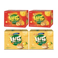 크라운 뽀또 레몬 322g+뽀또 치즈 322g 2개씩 (총 4개), 1세트, 644g