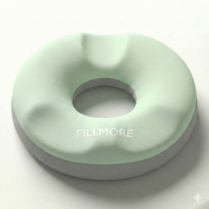 필모어 9세대 메모리폼 기능성 도넛방석 치질 꼬리뼈, 1개, 민트그린