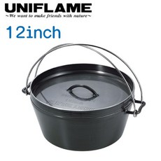 UNIFLAME 12吋黑皮鐵鍋 U660966, 1個, OS