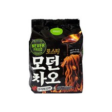 풀무원 로스팅 모던차오 갈릭볶음면 110.6g, 4개