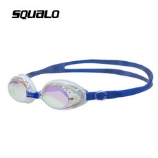 스쿠알로 아동미러수경 어린이용 김서림 방지형 생존수영 물안경 SGL-1600M, 1600M블루, 1개