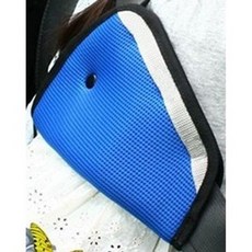 汽車安全帶調節器 兒童安全帶固定器 三角固定夾, 1個, 藍色